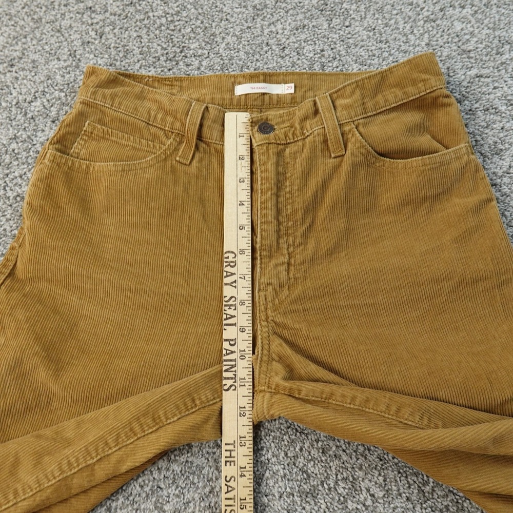 Levis Pants Womens 29 Brown Cord Corduroy High Rise 94 Baggy 5 Pocket Jeans Mom - Picture 4 of 13